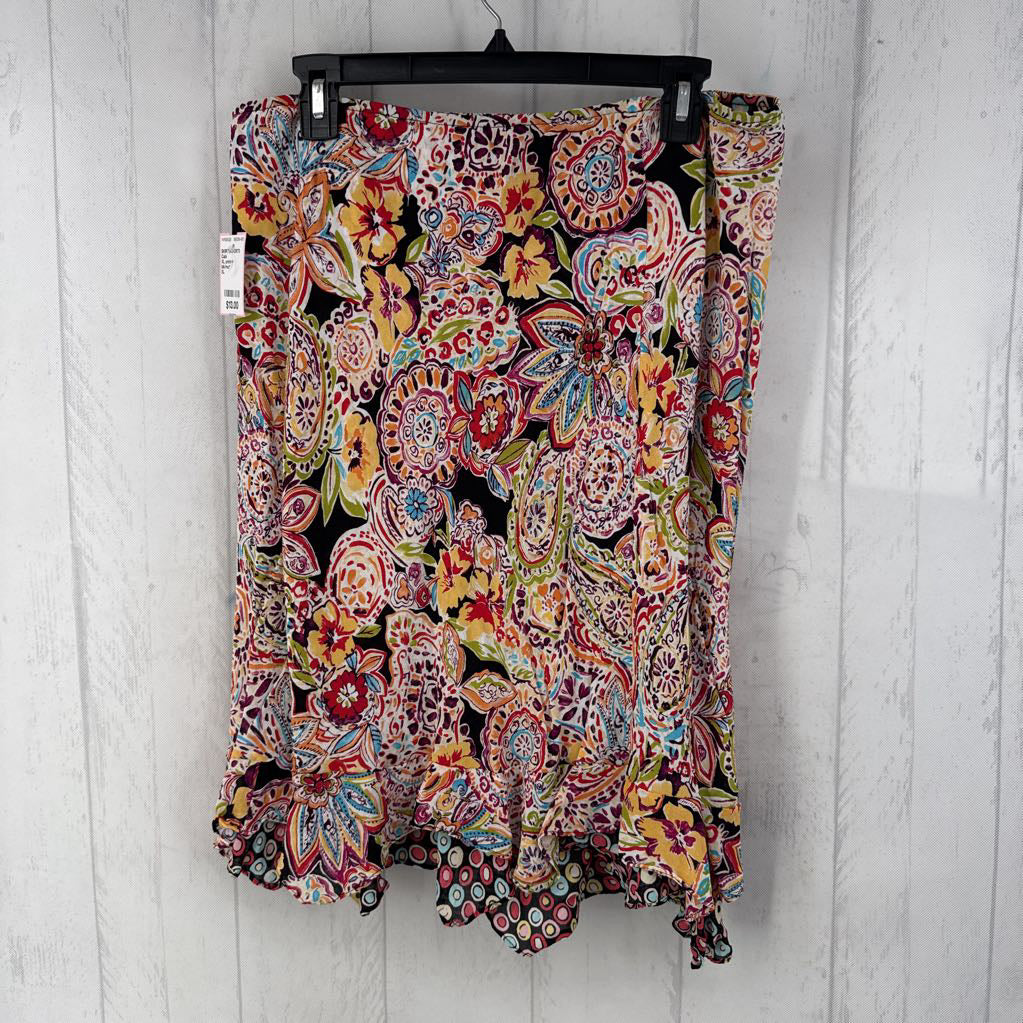XL printed reversible skirt