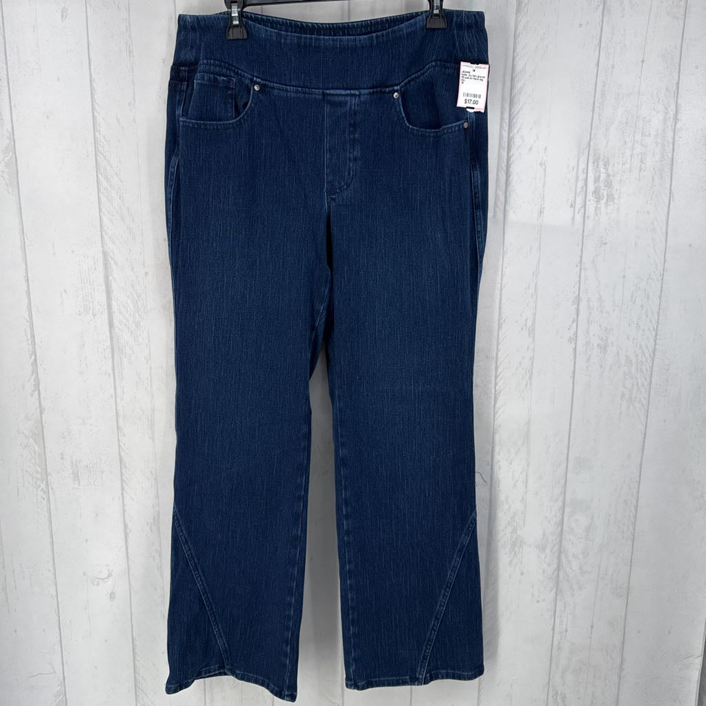 16 pull-on flare leg jean