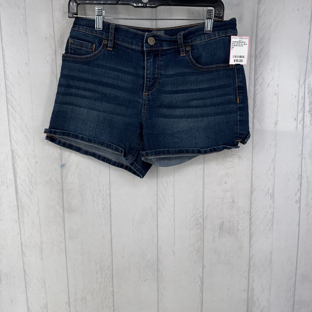 6 denim shorts