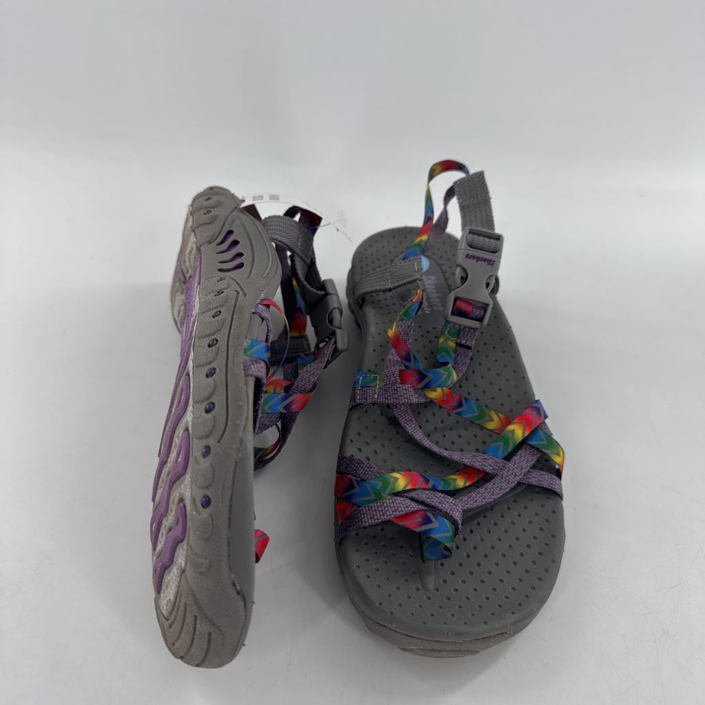 6 multi-color strappy sandal