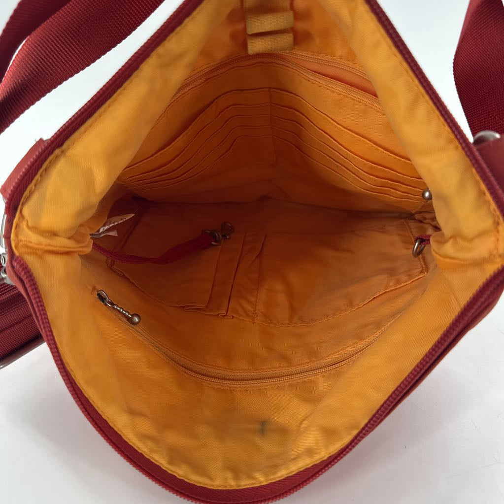 nylon zipper pockets crossbody