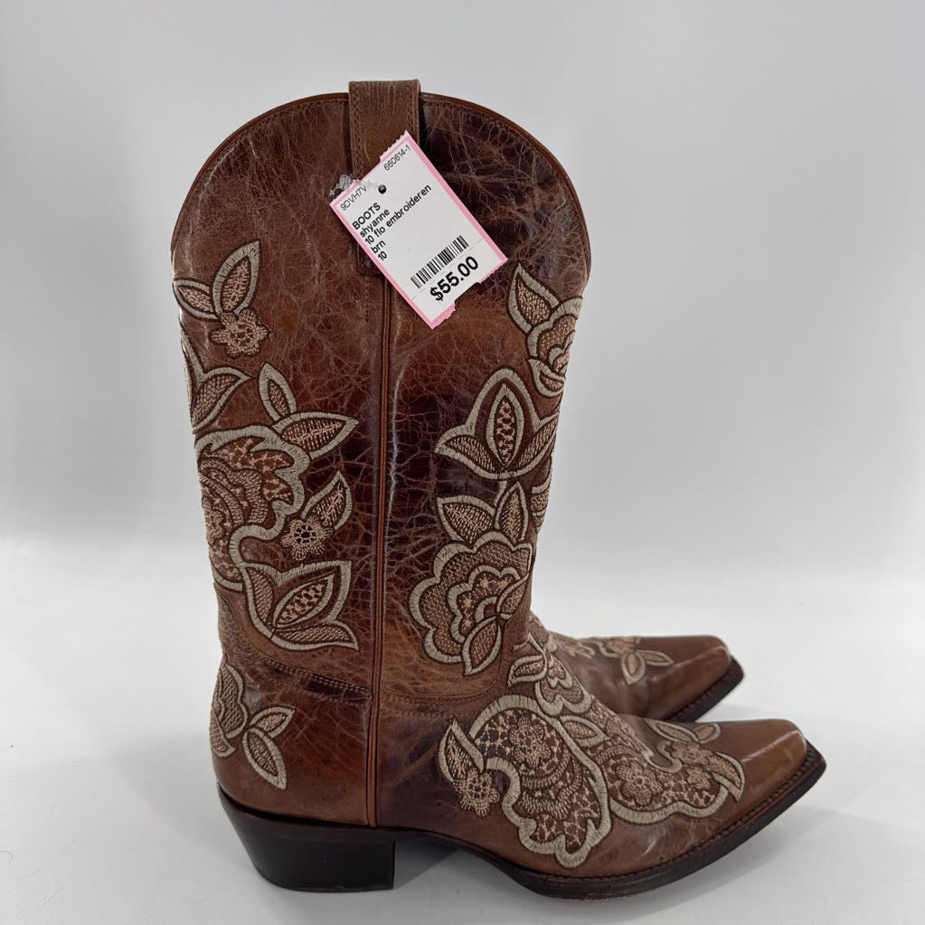 10 flo embroideren cowboy boots