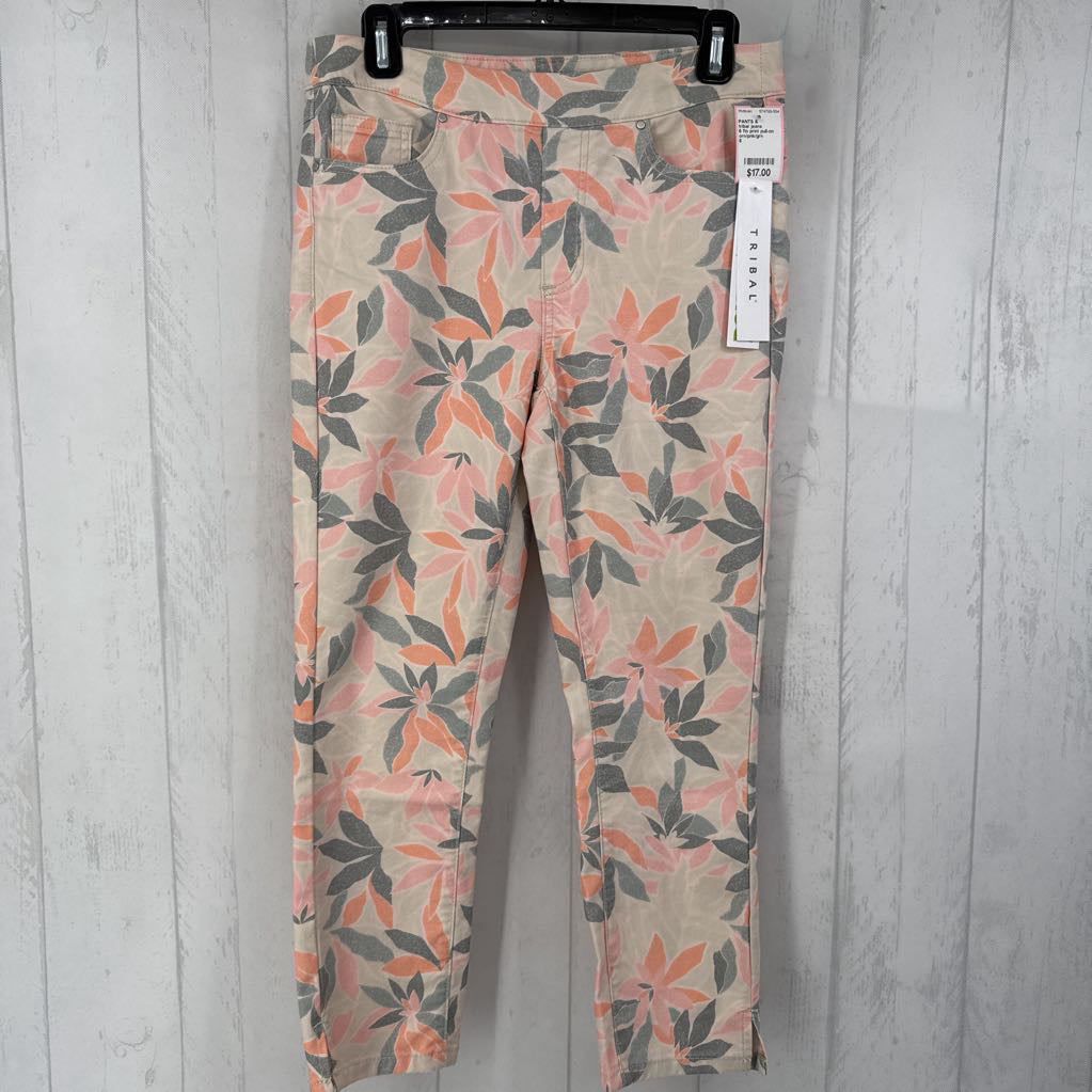 6 flo print pull-on pant