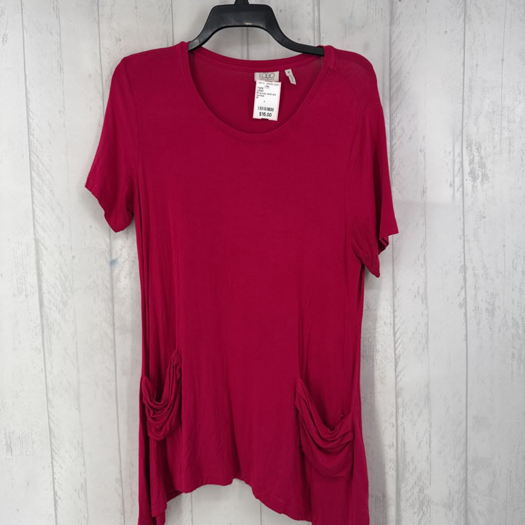 M scoop neck s/s tunic