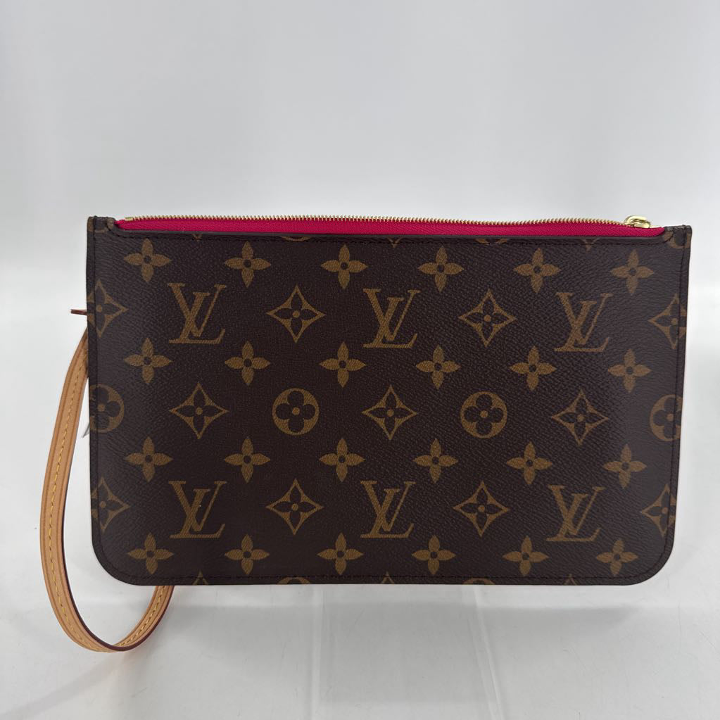 monogram pouchette/wristlet