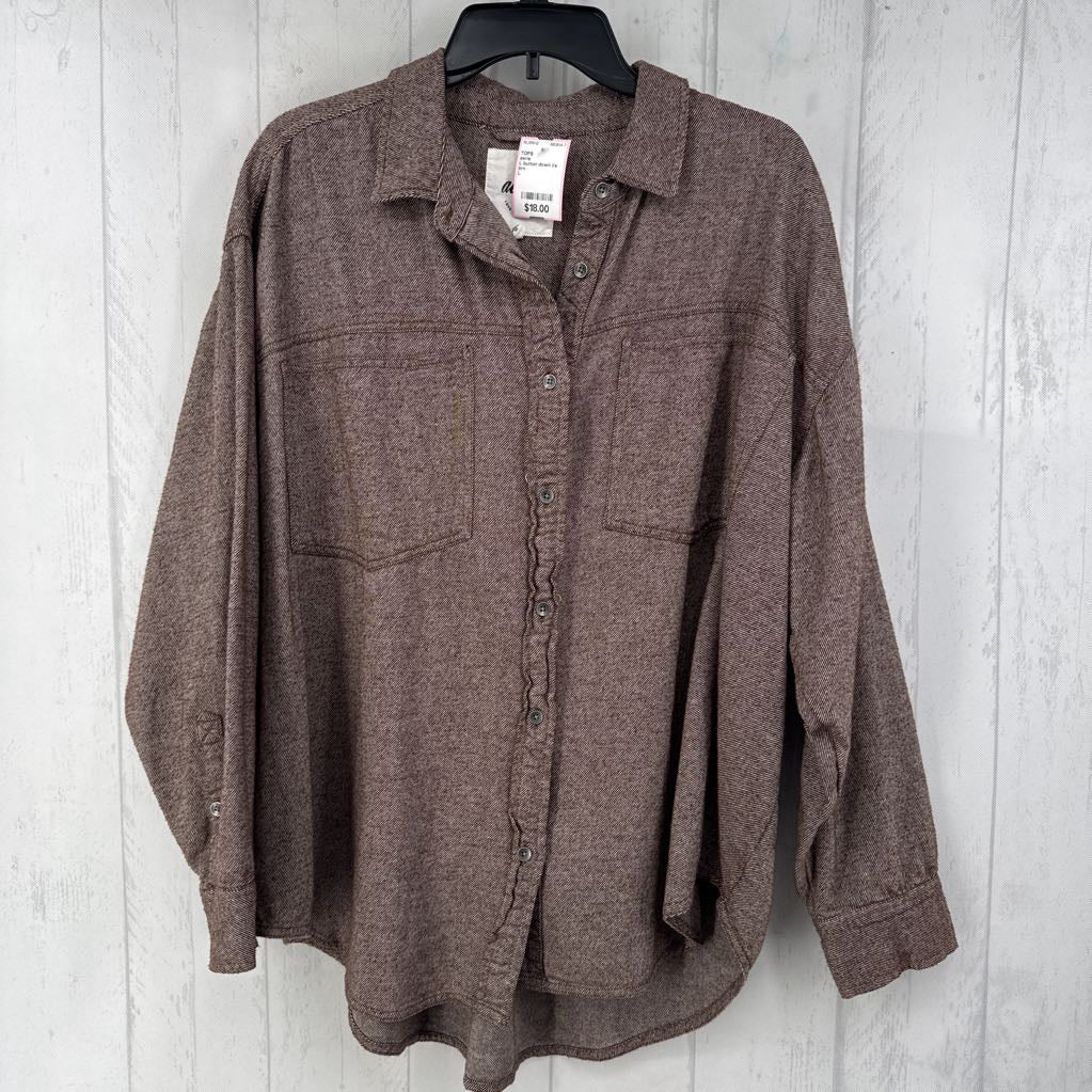 L button down l/s top