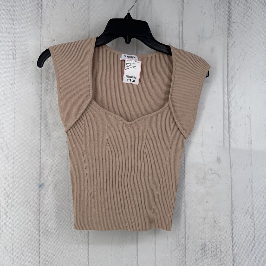 M rib knit tank