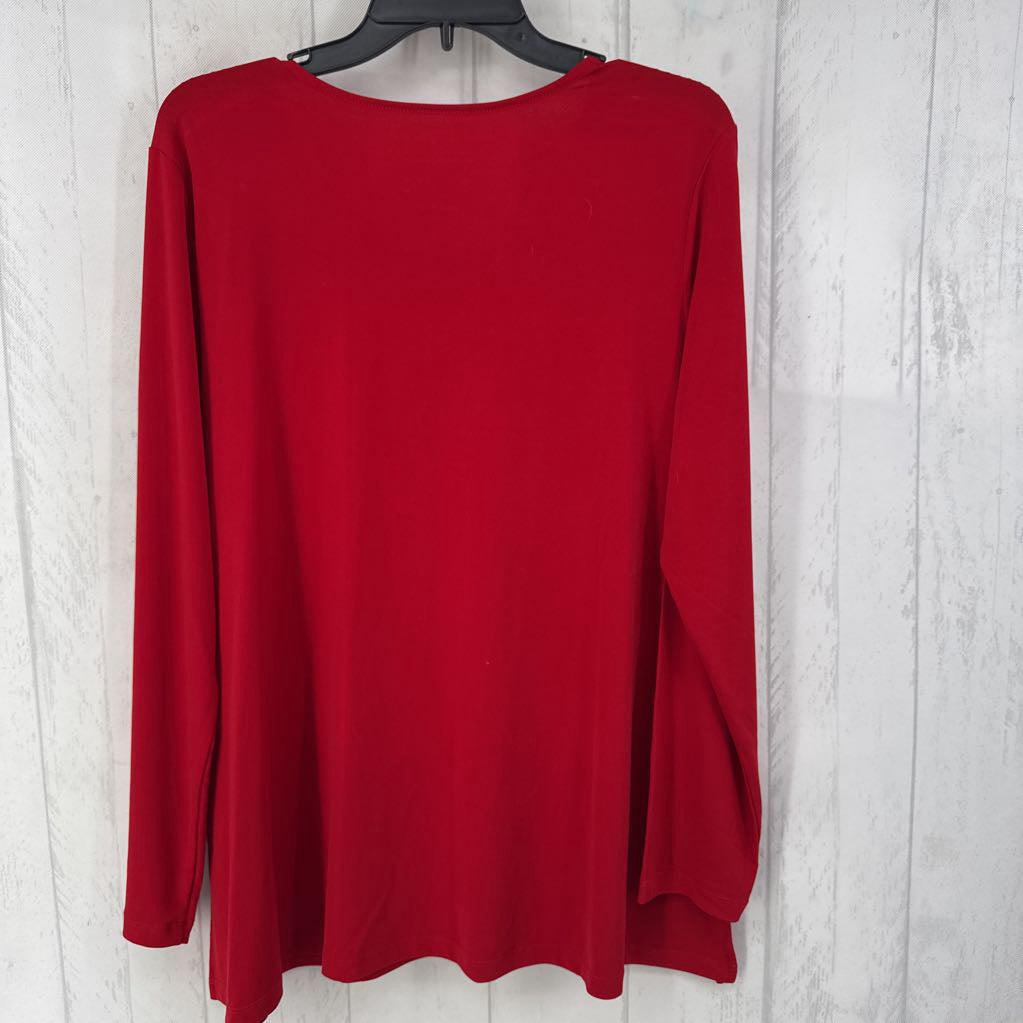 L v-neck l/s top