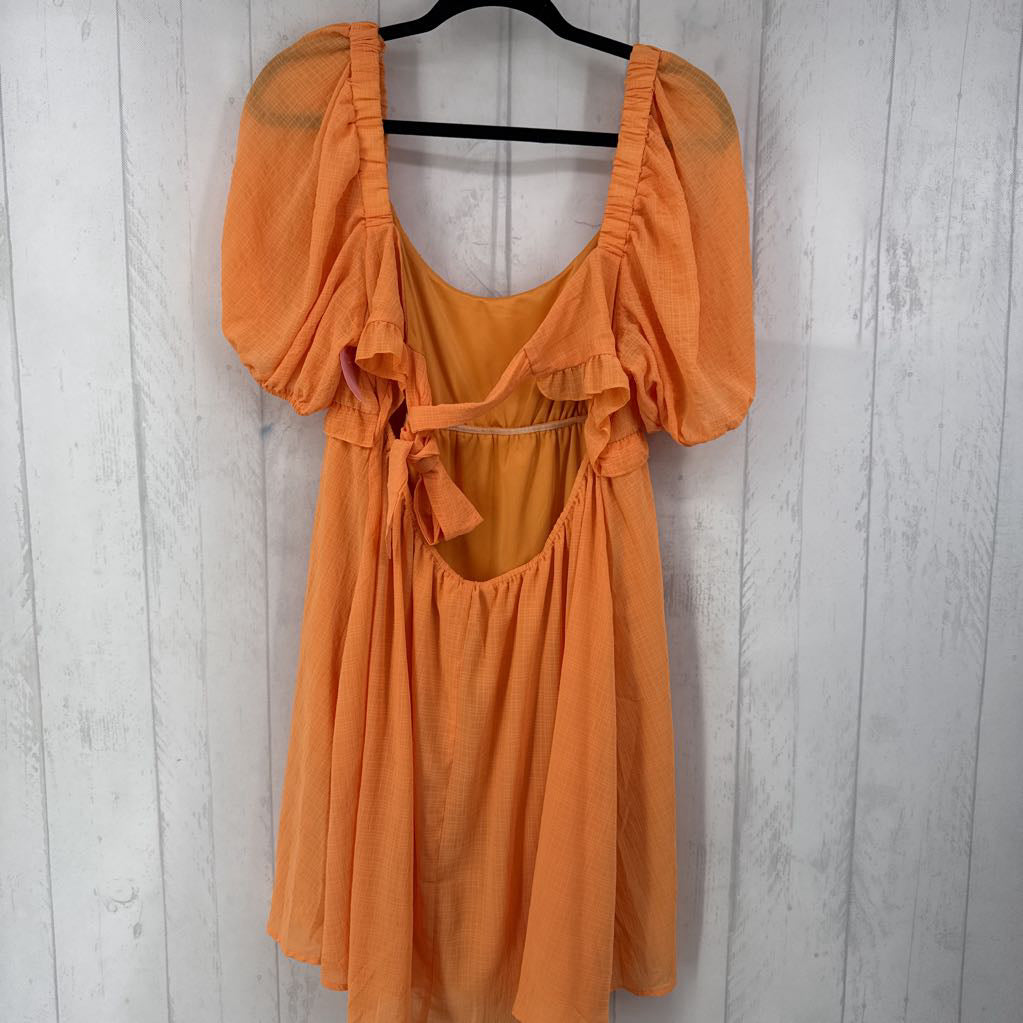 XL open back s/s dress