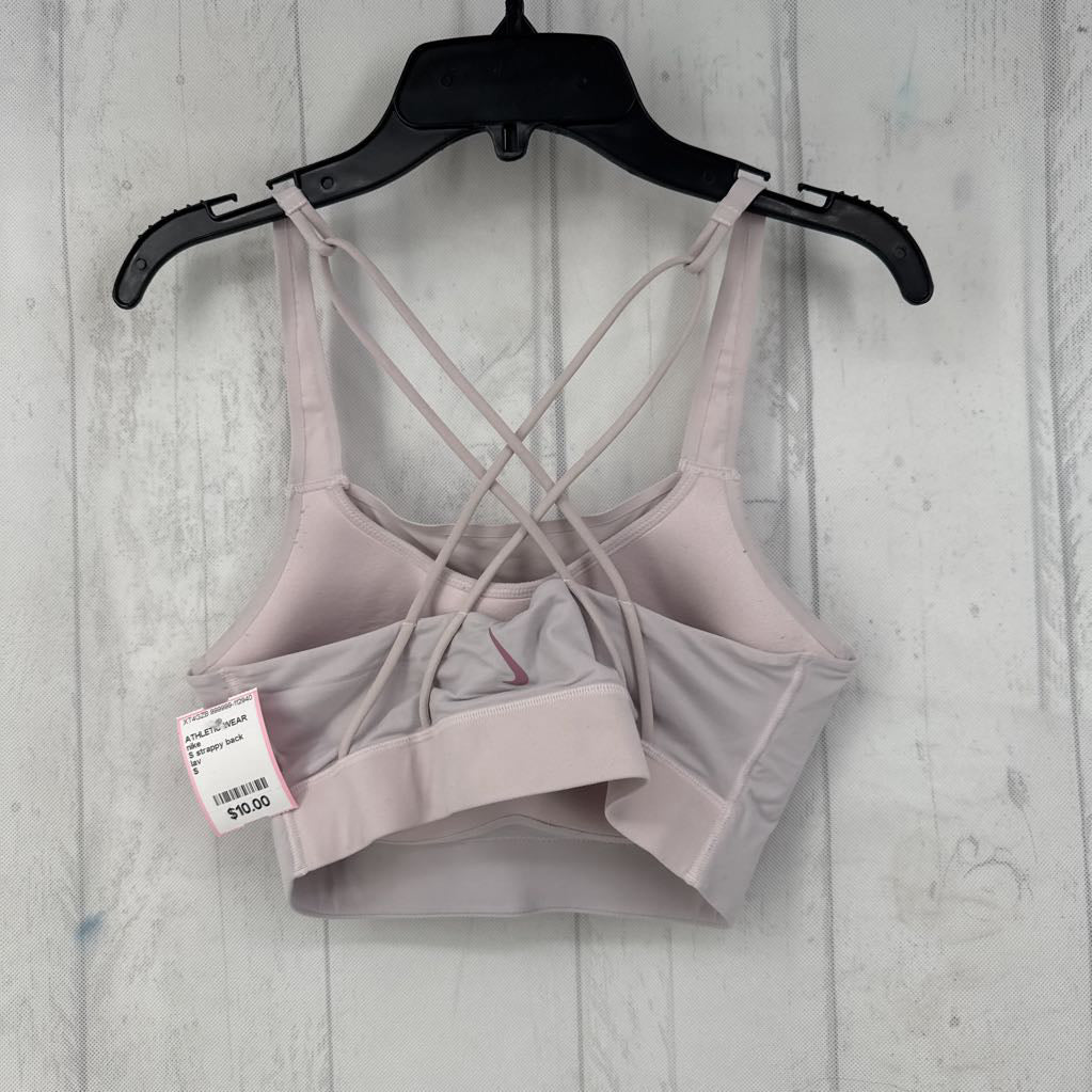 S strappy back sports bra