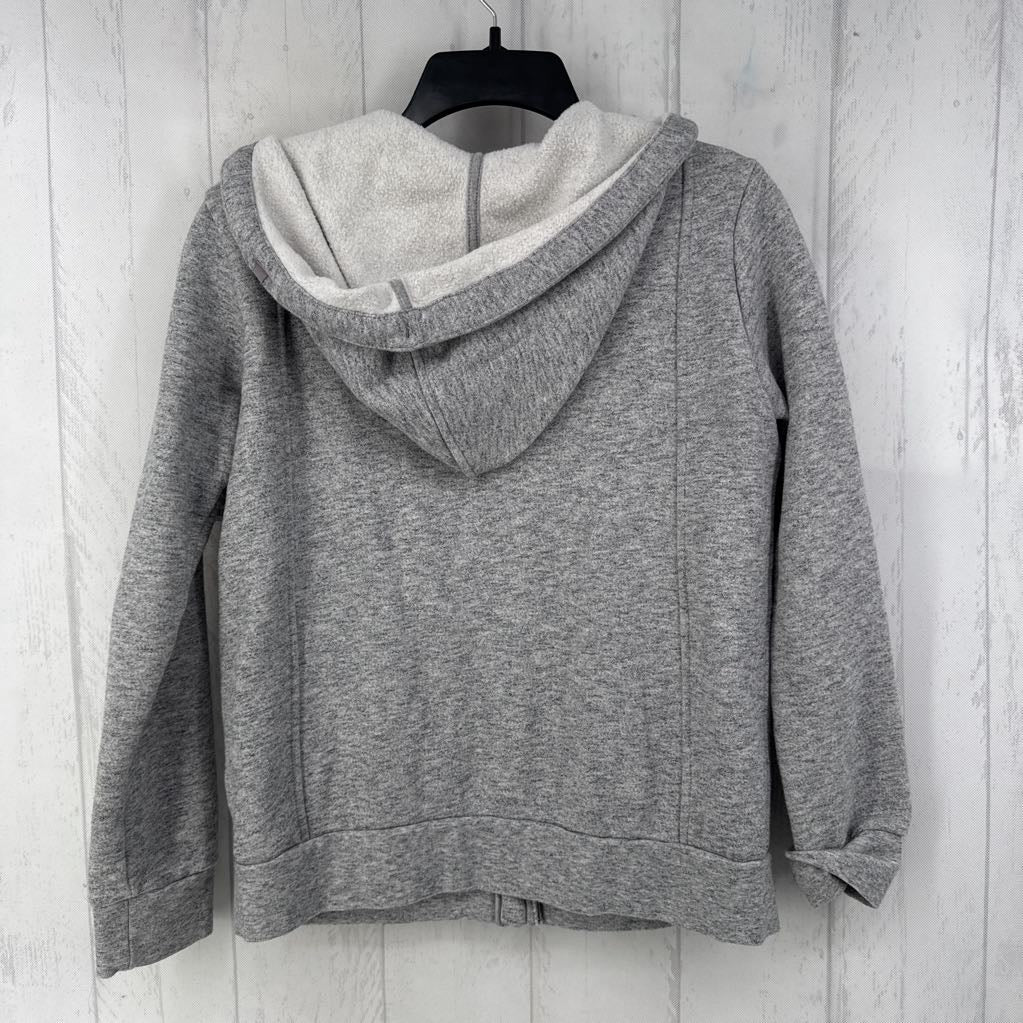 S marled zip-up hoodie