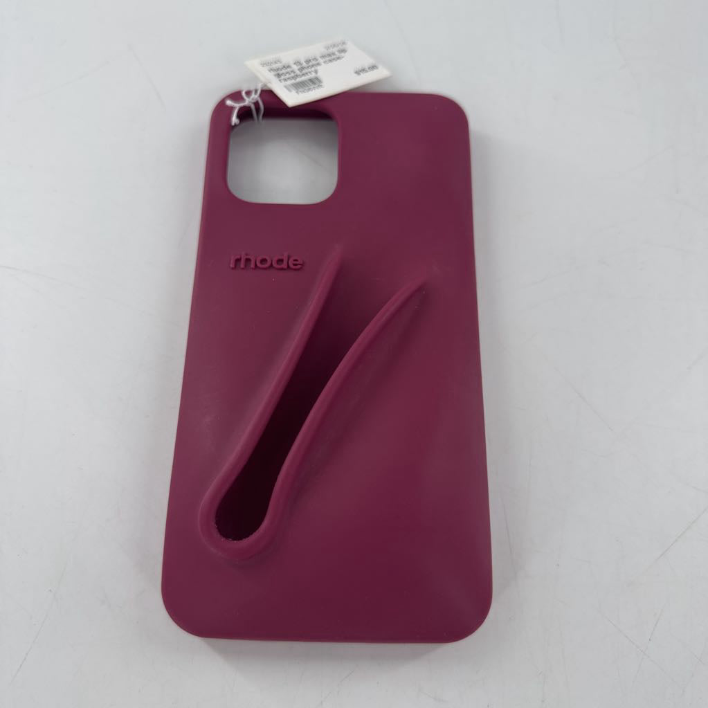 rhode 13 pro max lip gloss phone case-raspberry