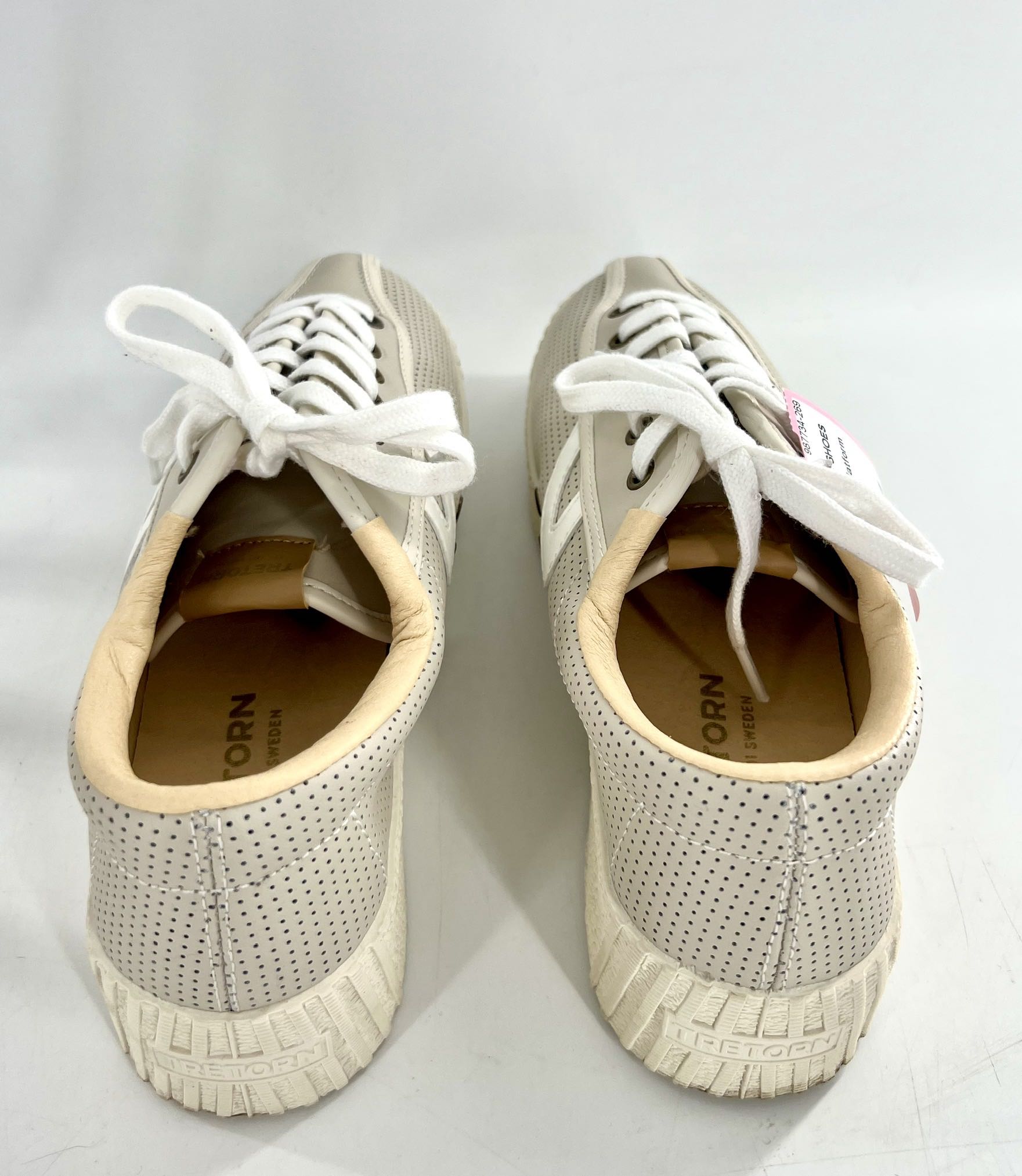 8 leather platform sneaker