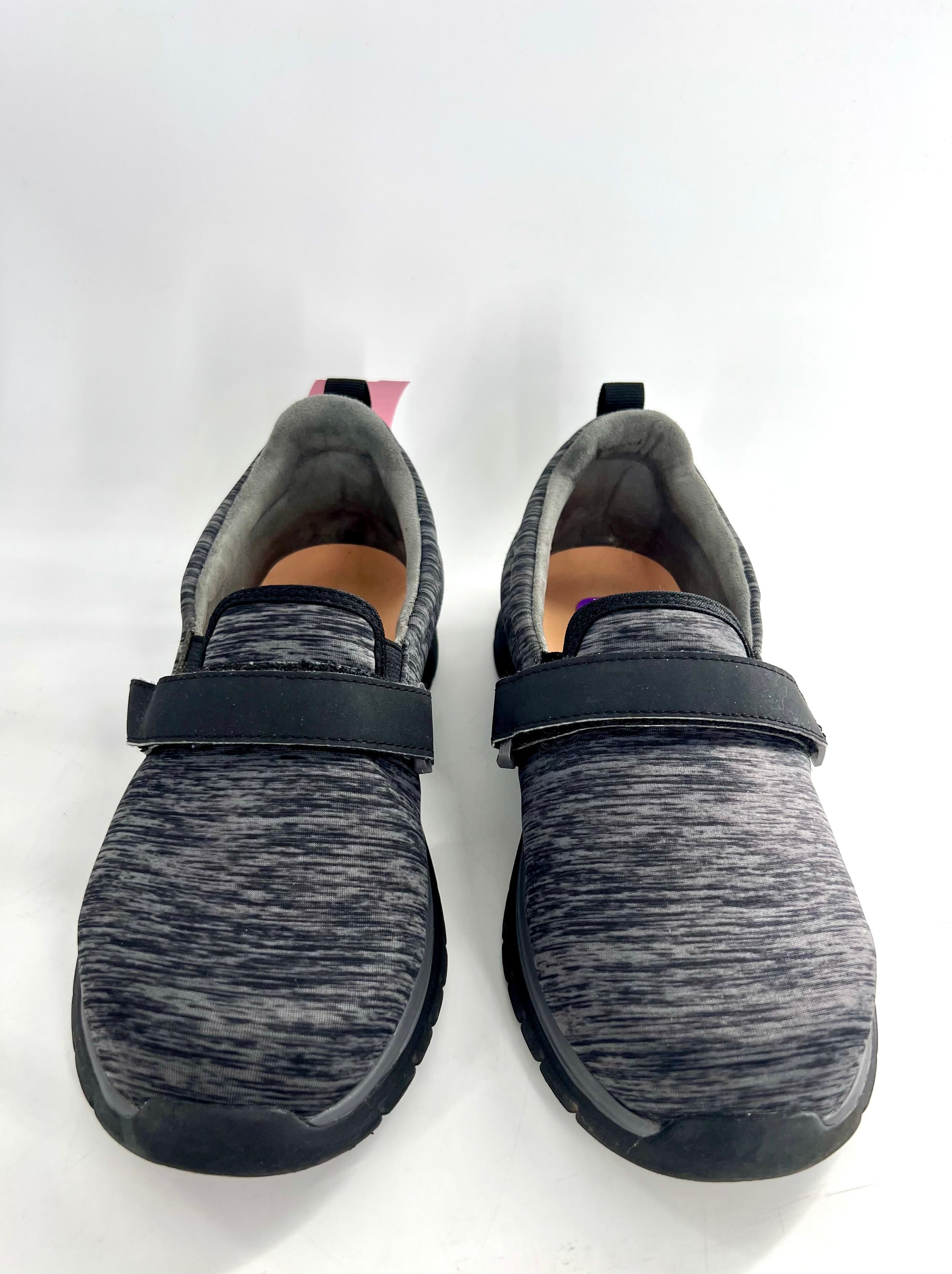 8w marled velcro strap walking shoe