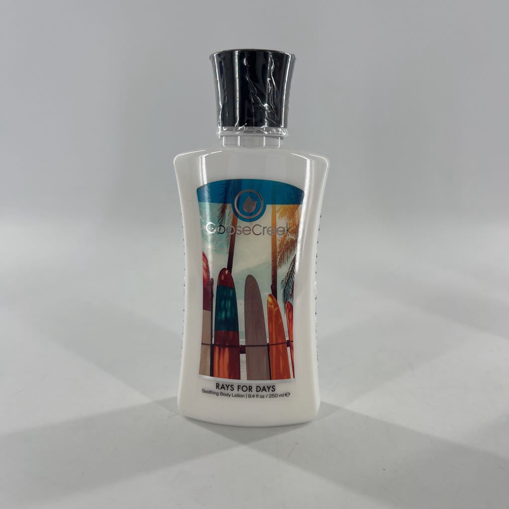 body lotion-rays for days