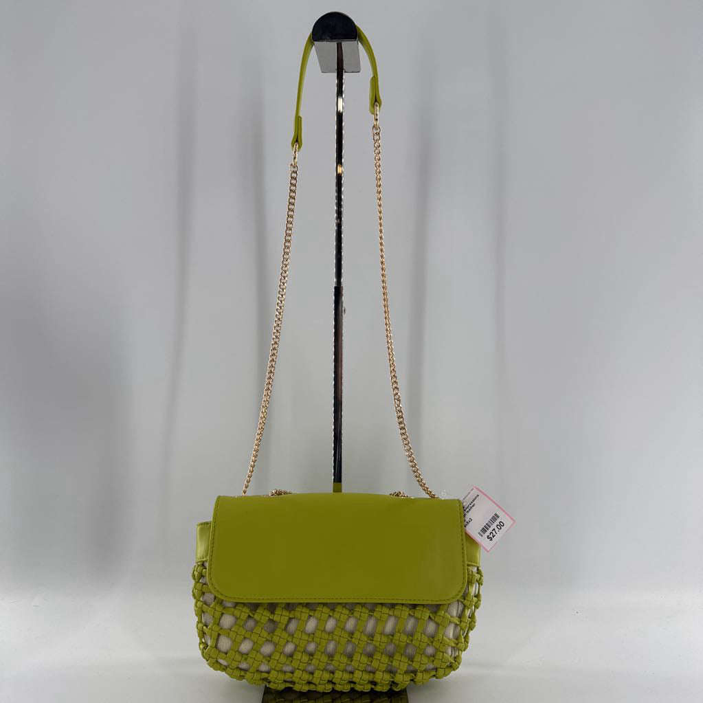 vegan leather braided chain strap purse