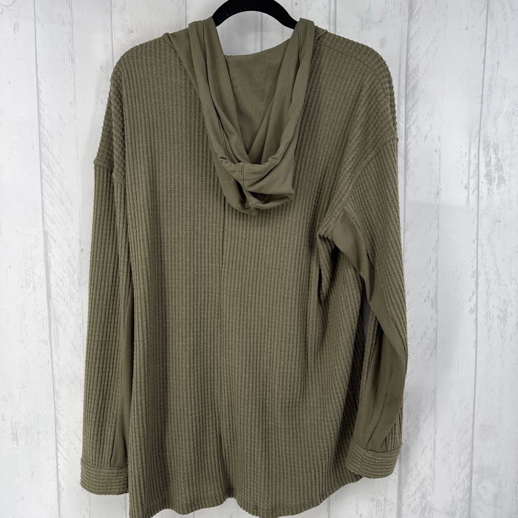 L waffle knit shacket