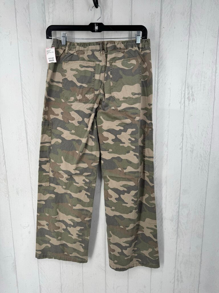 L camo print utility pant