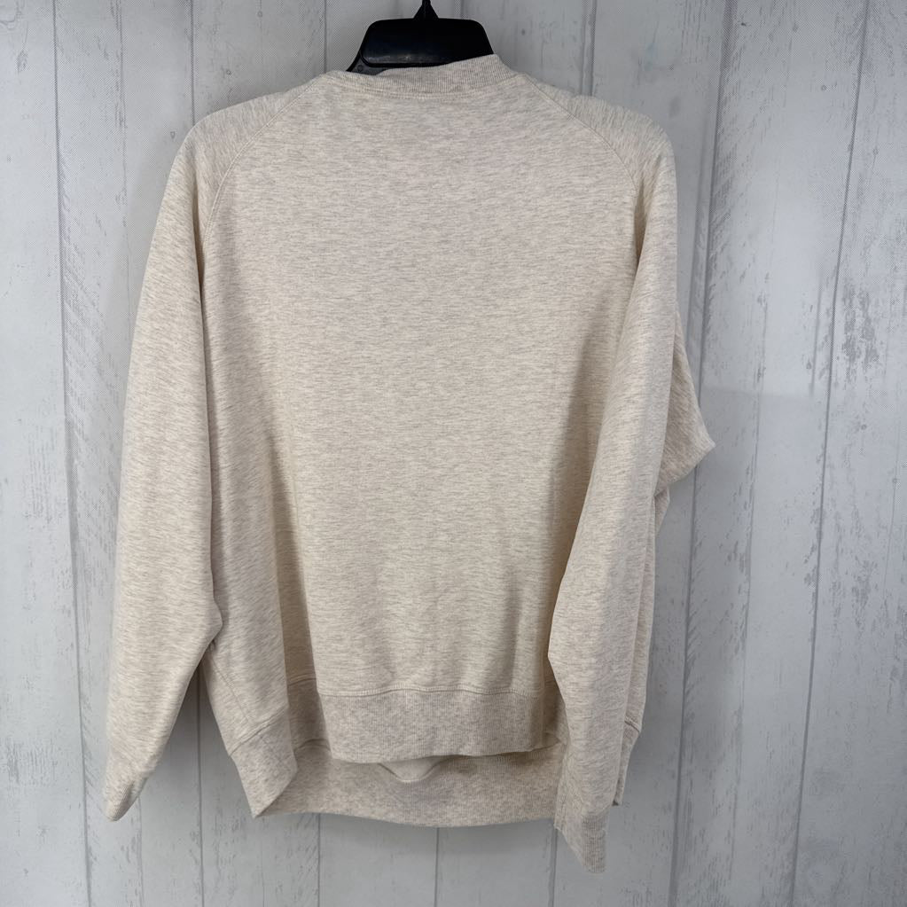 L marled v-neck sweatshirt