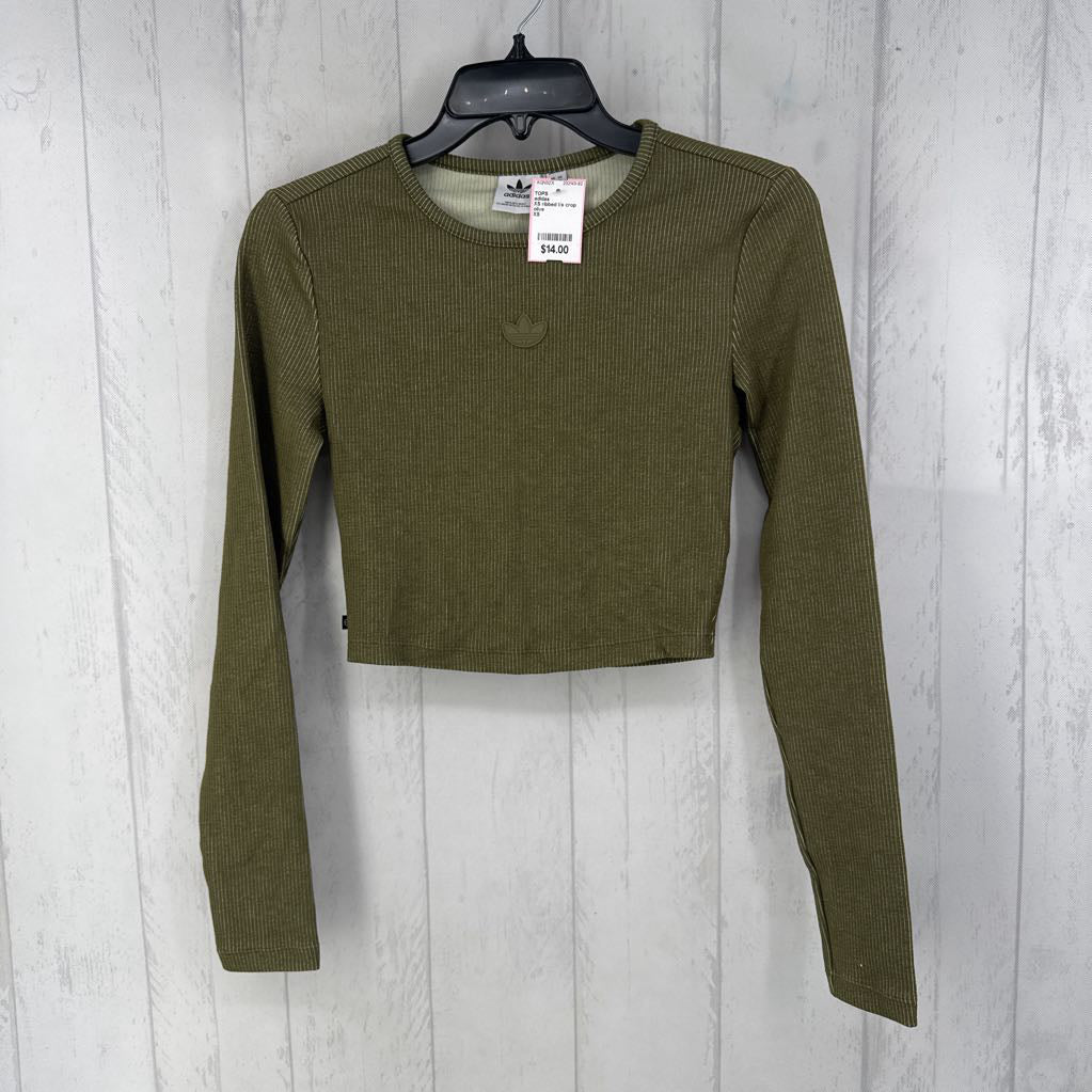 XS ribbed l/s crop top