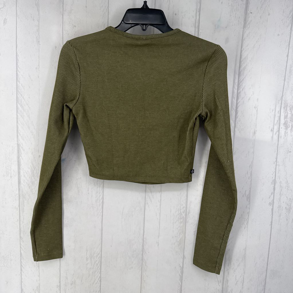 XS ribbed l/s crop top