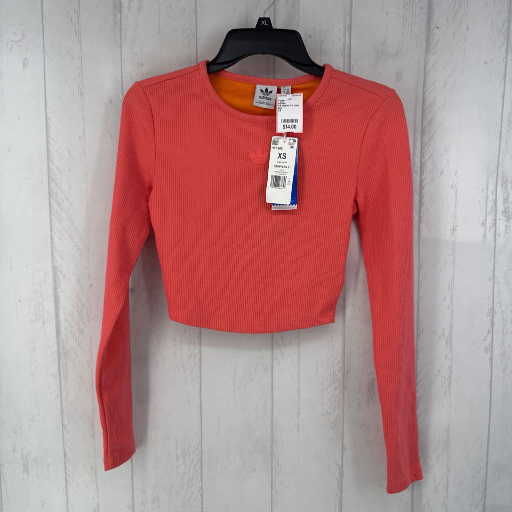 XS ribbed l/s crop top