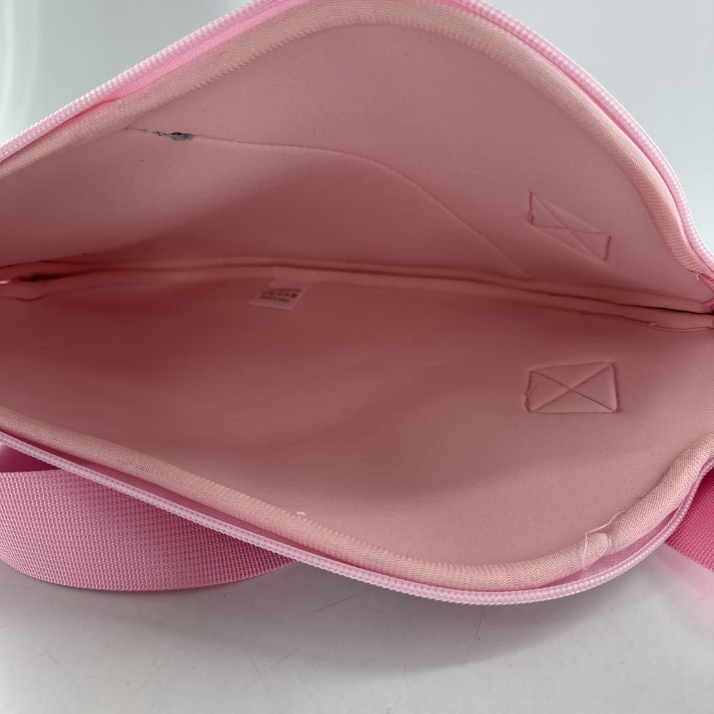 watercolor floral bow pickleball paddle bag