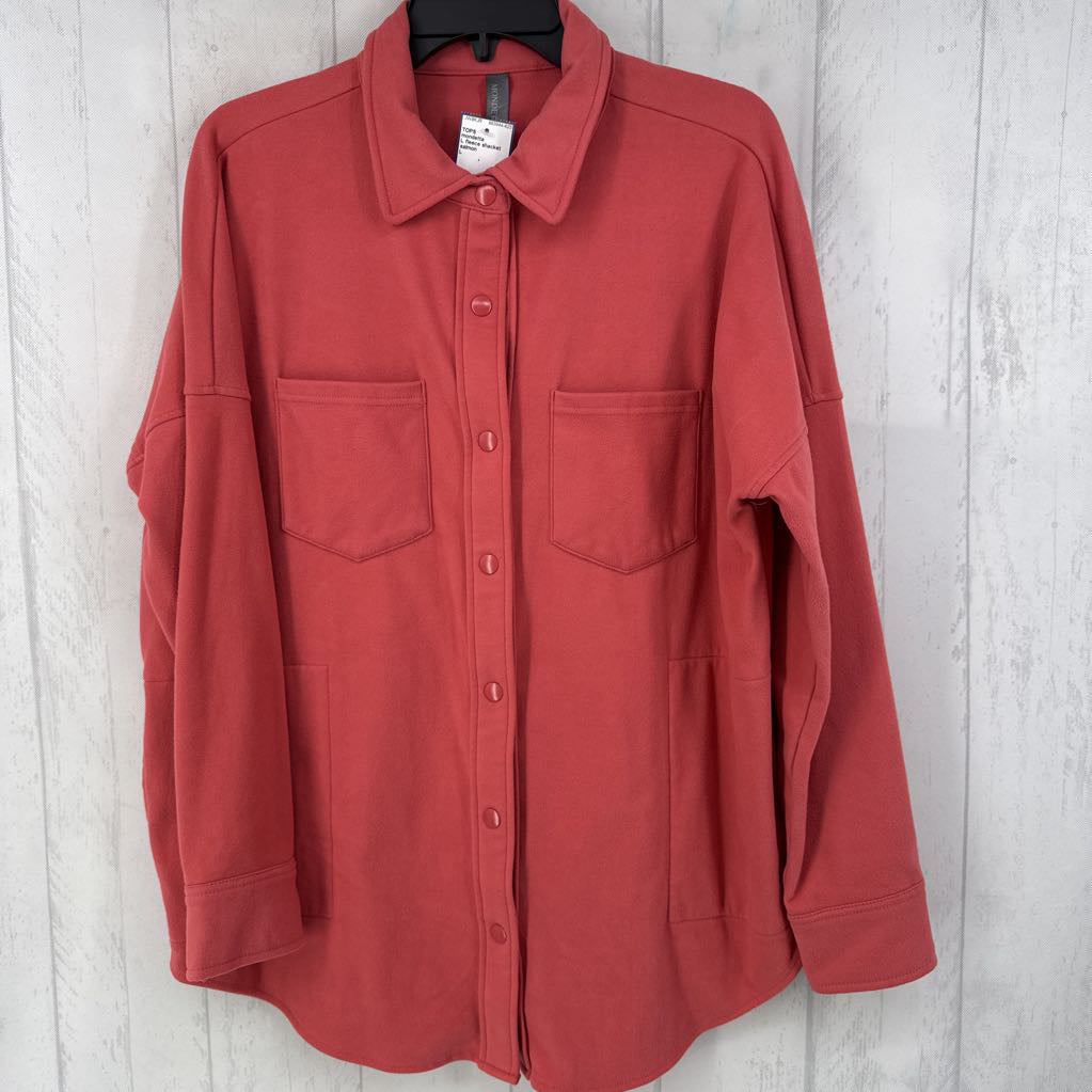 L fleece shacket