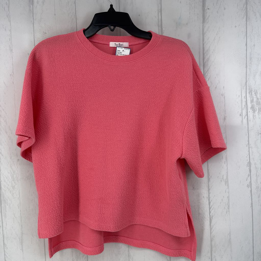 S texture s/s top