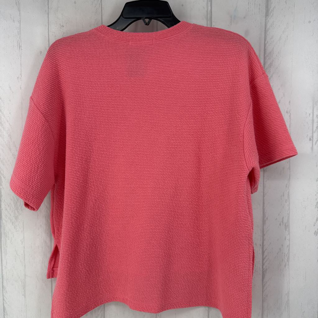 S texture s/s top