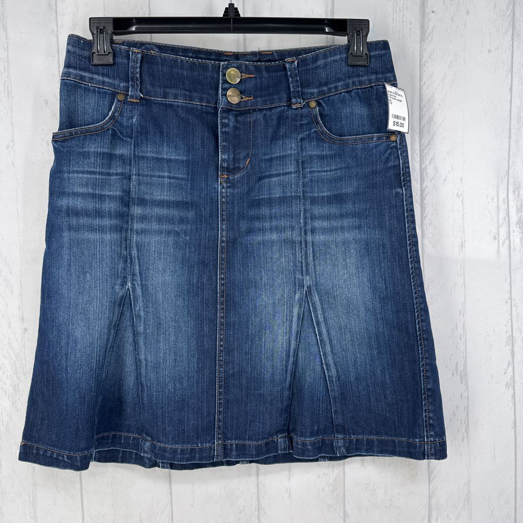 7/8 knee length jean skirt