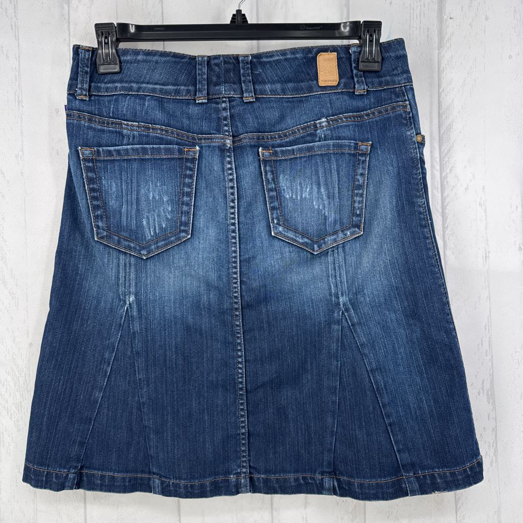 7/8 knee length jean skirt
