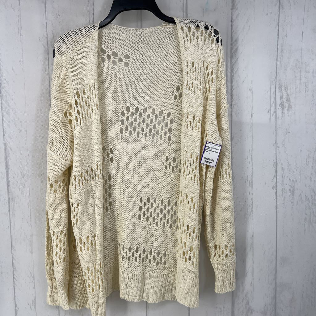 S l/s open cardigan