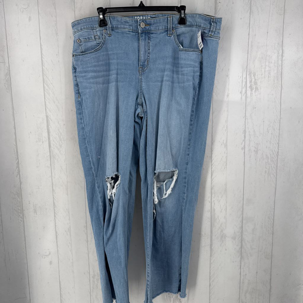 16 wide leg stretch jean