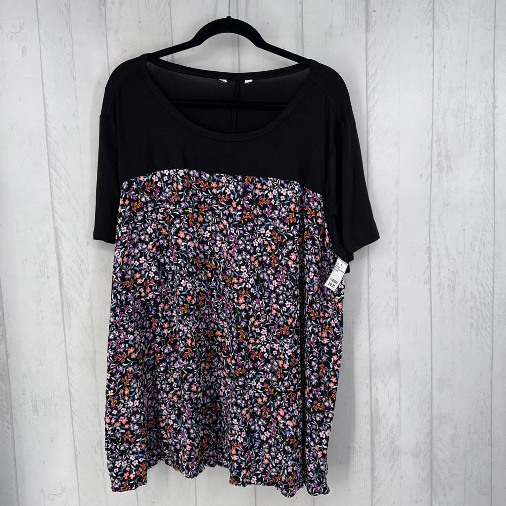 2X flo print s/s top