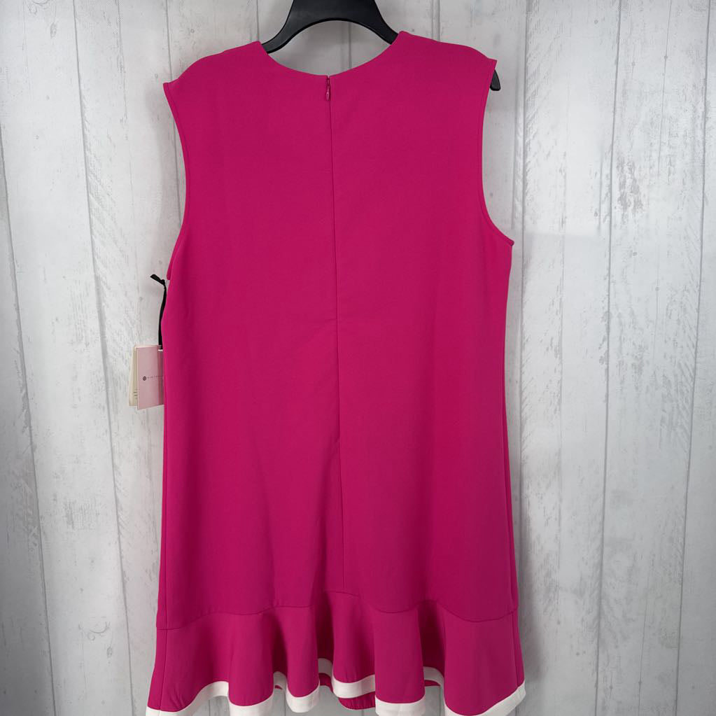 R35 XL ruffle hem slvls dress