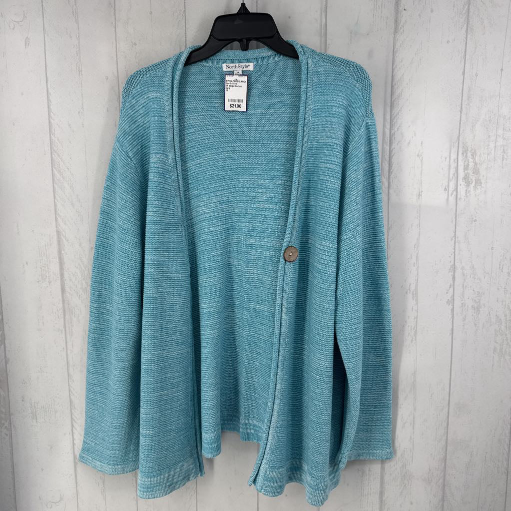 1X single button sweater