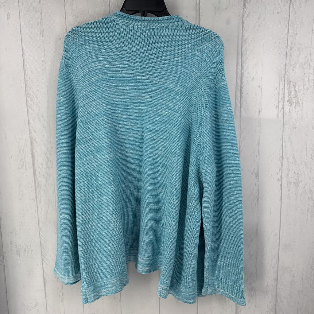 1X single button sweater