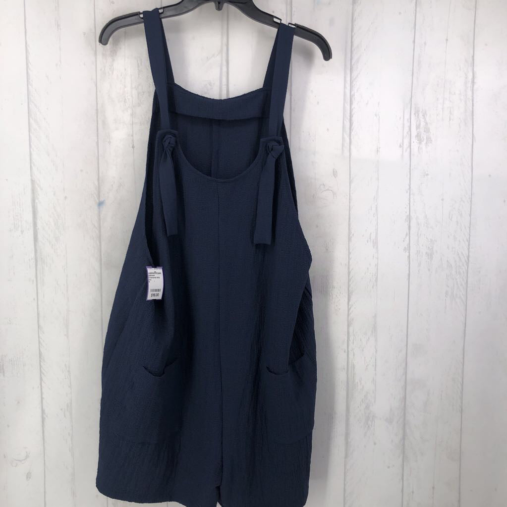S textured slvls romper