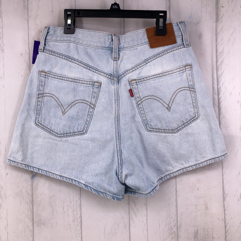 28 hi-rise loose fit jean shorts