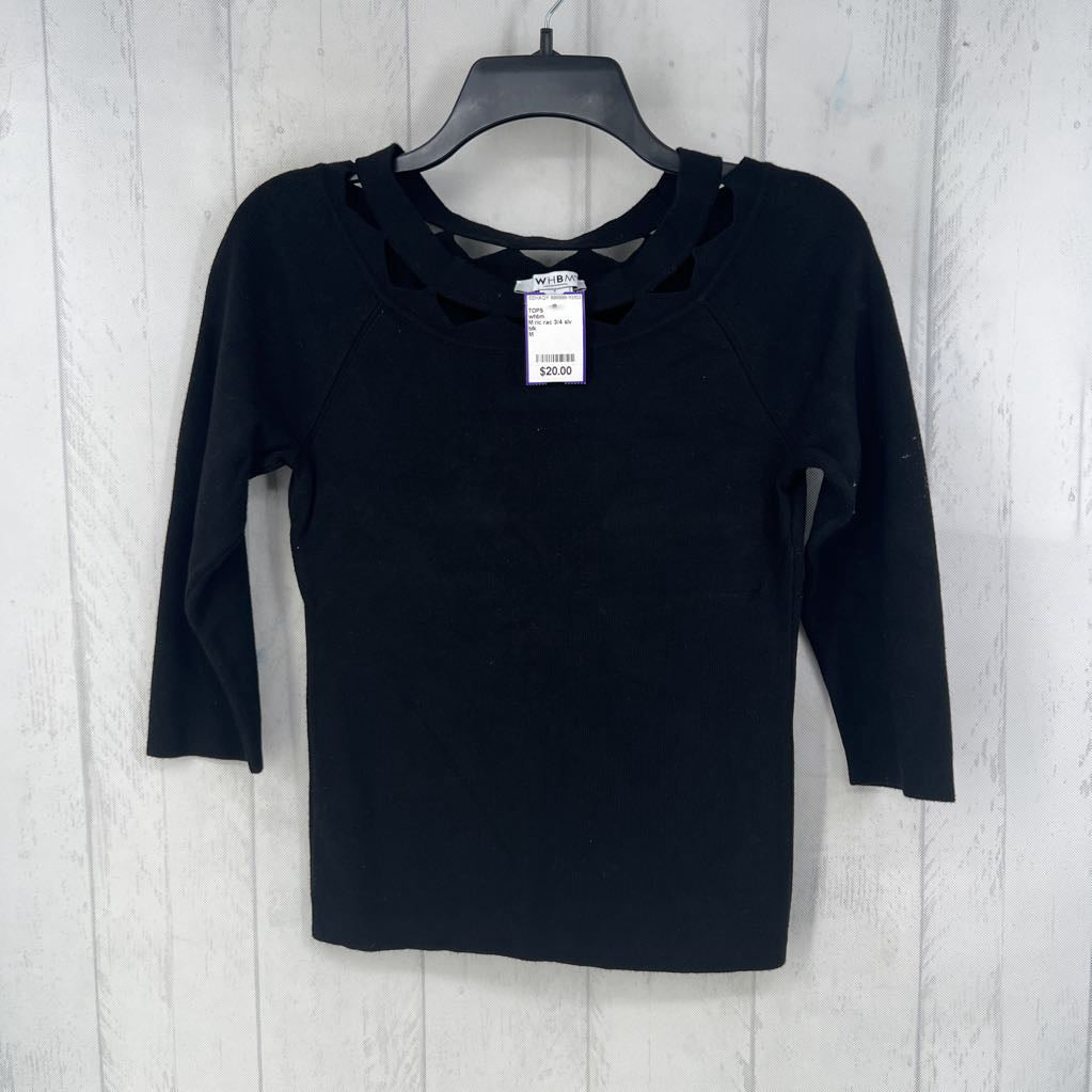M ric rac 3/4 slv top