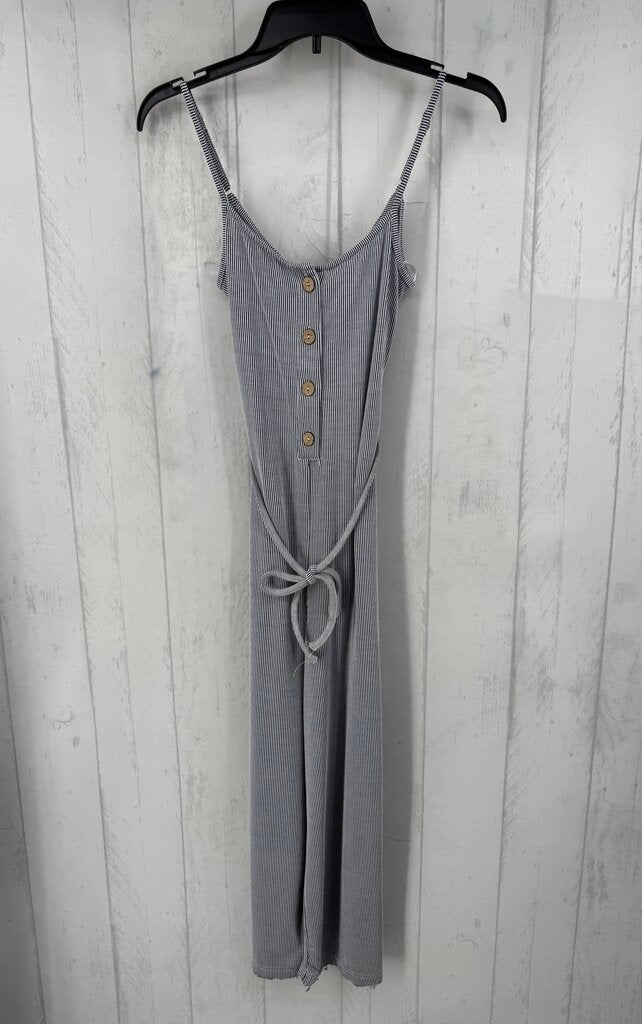 S striped slvls jumpsuit
