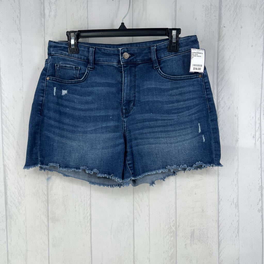 8 denim shorts