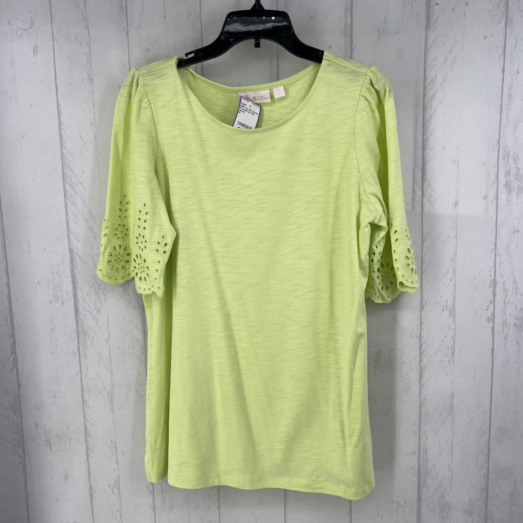 M eyelet slv tee