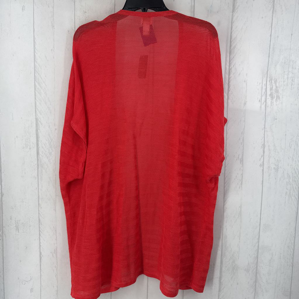 1X open front drop shoulder cardi