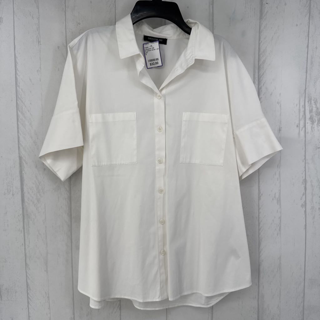 12 button down s/s top