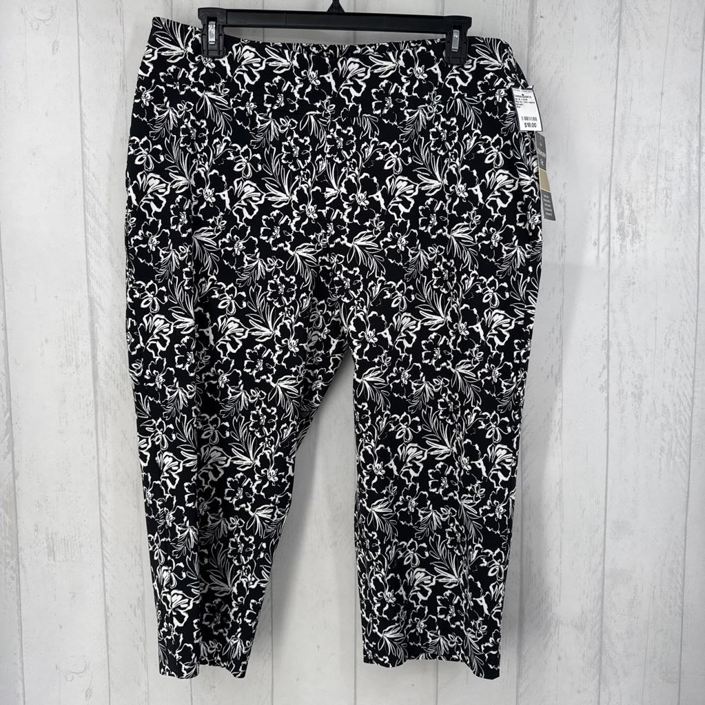 18w flo print capris