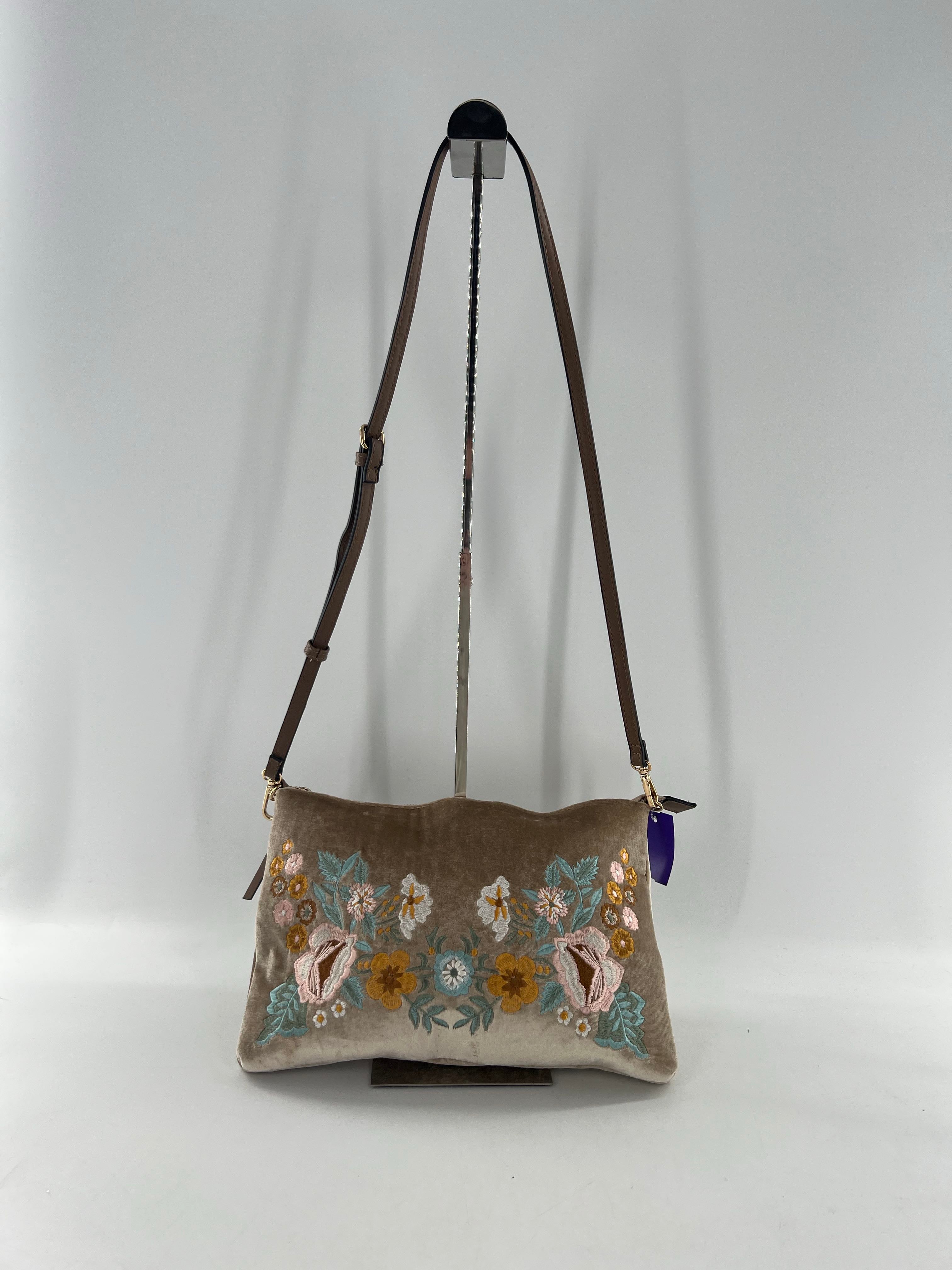 velvet flo embroidered crossbody