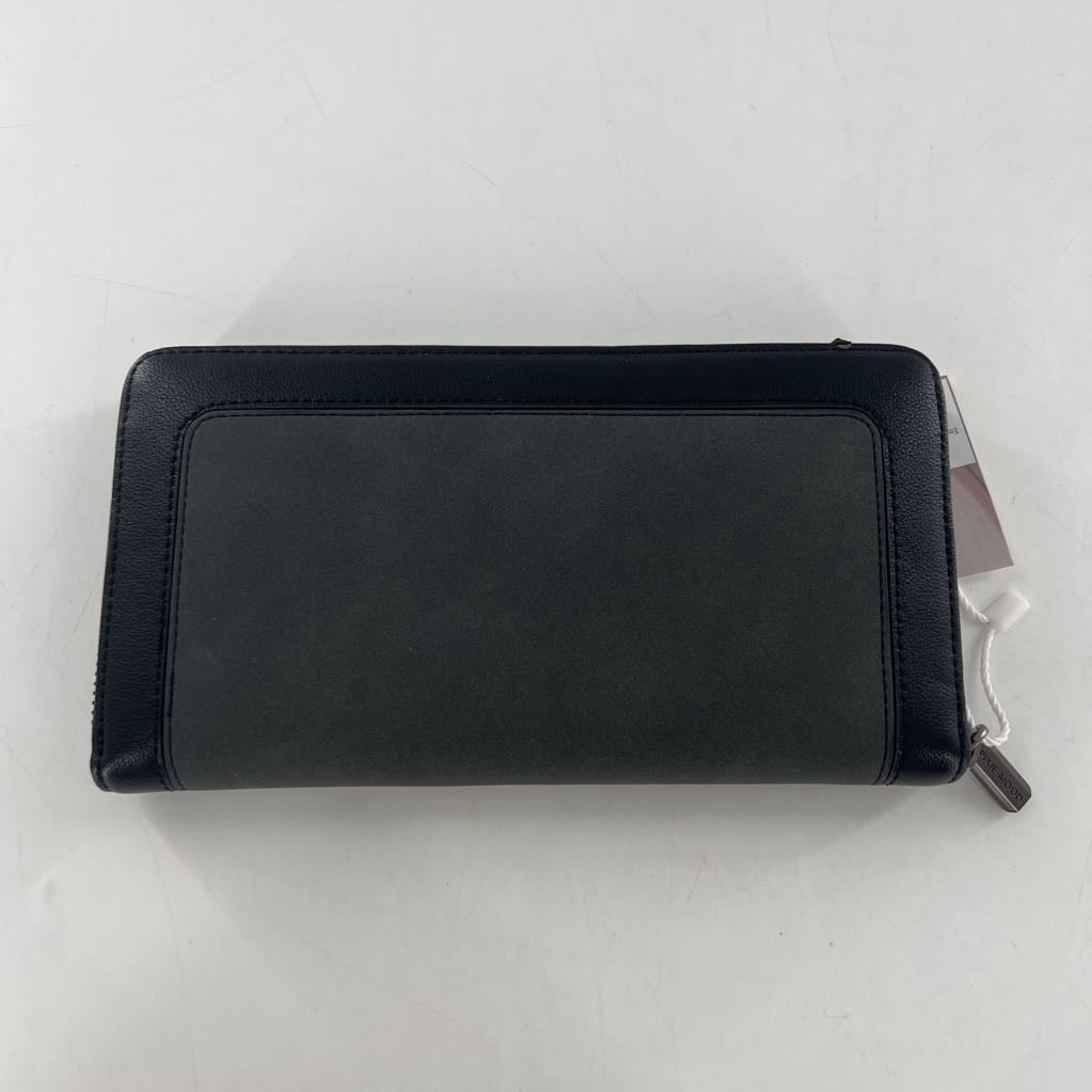colorblock zip-around wallet