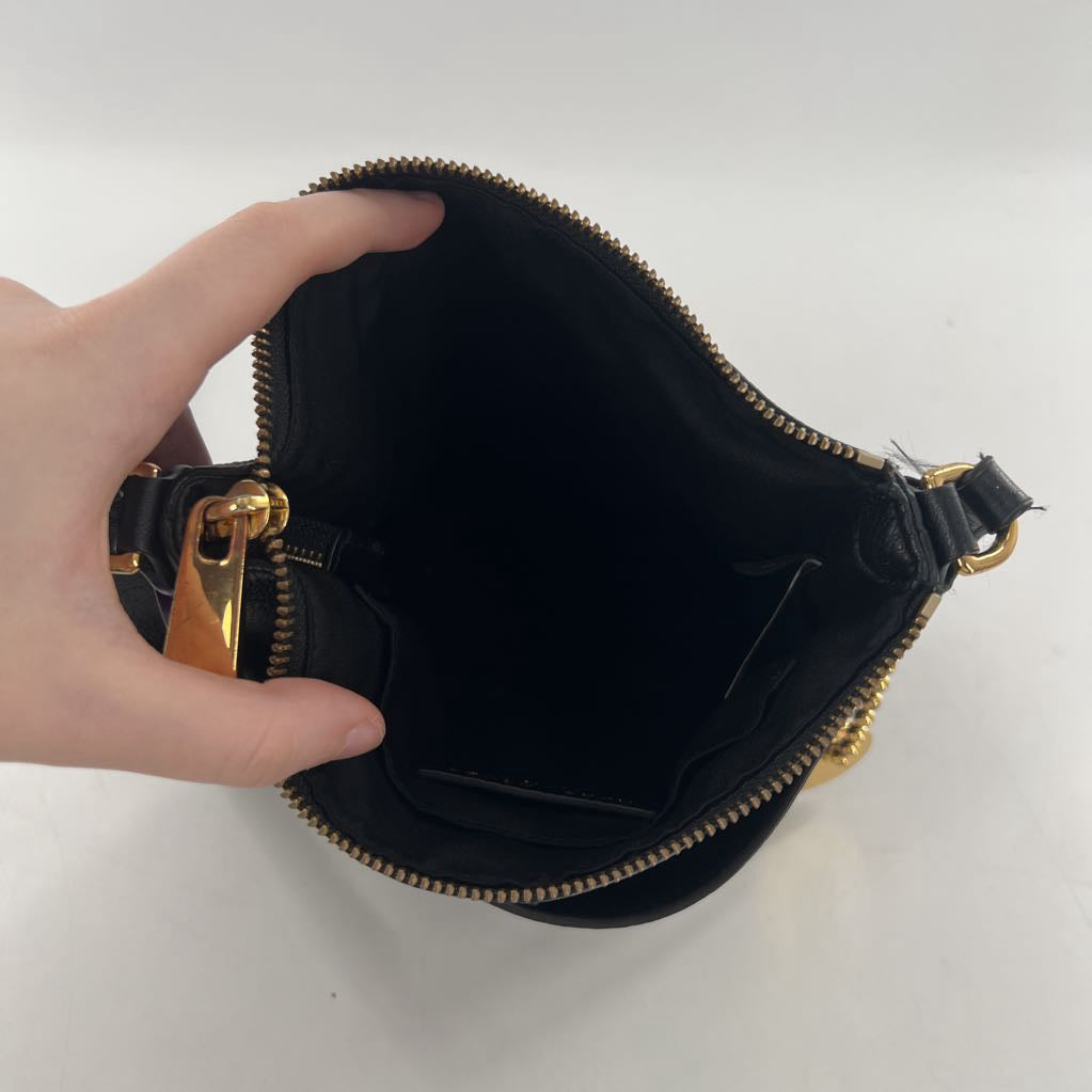 top zip crossbody w/ slip pocket